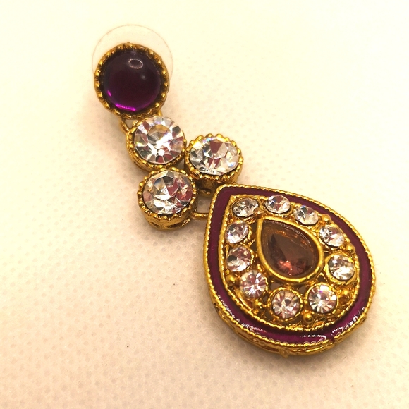 24k gold plated fancy danglers 🔥 - Picture 3 of 4